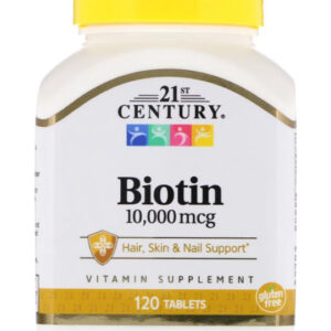21st Century biotiin 10000mcg 120 tabletti