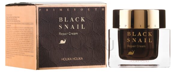 Holika Holika Prime Youth Black Snail Repair teolimaga kreem 50ml - Image 2